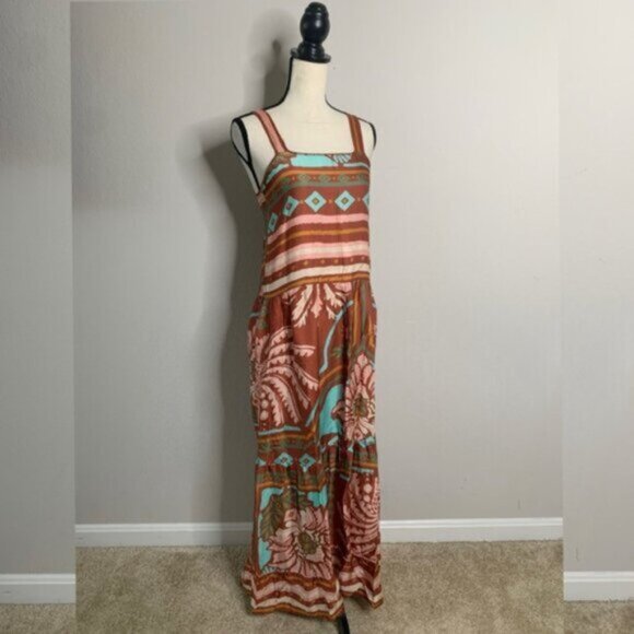 NWT Maaji Garden Engraving Adelina Boho Maxi Dress - Picture 7 of 15